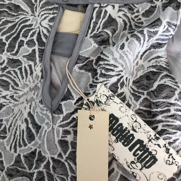 NWT Mono Reno halter neck dress in grays. - Picture 8 of 9